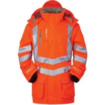 Pulsar - PR499 Mesh Lined Hi-Vis Breathable Storm Coat Orange (s)