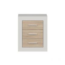 Homely - Mesilla de 3 cajones coimbra color cambrian/blanco, cambrian/antracita y pina/trufle 50x60x34,6 cm kashmir / sonoma