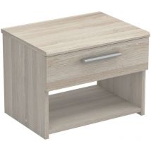 Mesilla de noche 1 cajón L42,5 cm, decoración madera clara - Costoso
