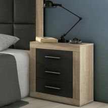 Lara - Mesita de noche Cambrian/Grafito - Cambrian/Grafito