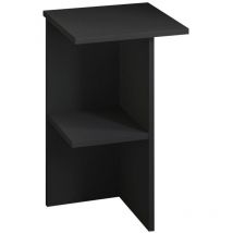 Mesita de noche cuadrada con estante H60 cm - LERAY