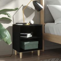 Happyshopping - Furniture Limited - Mesitas de noche 2 uds patas madera maciza