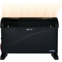 Convecteur Électrique Thermostat Réglable & Minuterie 24H - Noir - Noir - Mesko