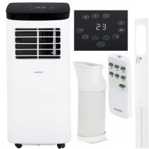 Mesko - ms 7928 Climatiseur Mobile 7000 btu, Télécommande Minuterie, Contrôle de la Température 790W Blanc