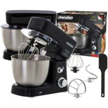 Mesko Ms4217 Robot Da Cucina Impastatrice A Colonna, Ciotola In Acciaio Inox Da 3,5 L, 6 Velocità, Gancio Per Impastare, Asta Per Impastare, 1200 Watt