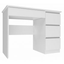 Hucoco - meso - Scrivania dritta moderna per ufficio/camera da letto della gioventù - 98x51x76 cm - 4 cassetti