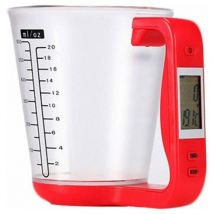Messbecher, digitaler Messbecher mit Küchenwaage, Messbecher mit Digitalanzeige