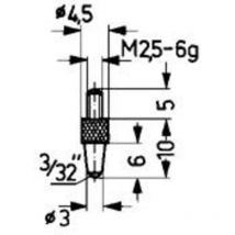 Messeinsatz Stahl Typ 21/ 3,0mm Käfer