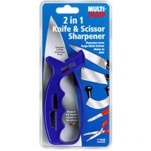 MULTI-SHARP Hartmetall-Schärfer für Küchenmesser und Gartengeräte – Schärfwinkel 30° – Präzises Schärfen von Scheren und Messern