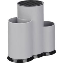 Messerblock aus Kunststoff, 12,5 x 23 x 22 cm