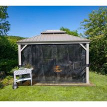 Sojag - Aluminium Gazebo Messina 10x12 incl. gazebo. moustiquaire