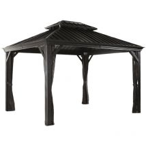 Sojag - Aluminium Pavillon Gazebo Messina 10x12 incl. moustiquaire