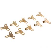 Messing-Heizkörperentlüftungsschlüssel, Uhrenschlüsselausführung 10er-Pckg.