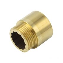Hahnverlängerung 1'x25mm Messing Gewindeverlängerung Rohrverlängerung
