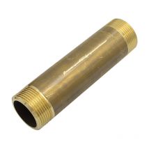 Messing Fiitting Rohrdoppelnippel 1 1/4 Zoll x 150mm DN32 Rohrnippel