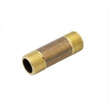 General Fittings - Rohrdoppelnippel 1/2' x 60mm DN15 Messing Rohrnippel Langnippel