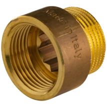 Messing Gewinde-fitting Hahnverlängerungig/ag 3/4' (dn 20) Länge 15 Mm - Schwere Ausführung