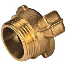 Messing Gewindestück 1 Zoll ag 33,3mm mit GK-Kupplung