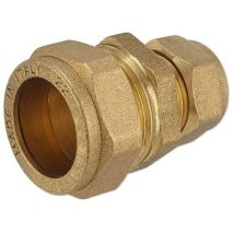 Messing-klemmverschraubung Für Kupferrohre - Gerade 22 X 15 Mm Für Heizung Und Trinkwasser