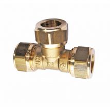 General Fittings - Messing Klemmverschraubung T-stück 28 X 28 X 28 Mm Für Kupferrohre