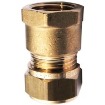 General Fittings - Messing Klemmverschraubung 15 Mm X 1/2 Zoll Ig Für Kupferrohre