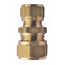 Messing Klemmverschraubung 28 x 22 mm Reduzierung für Kupferrohre