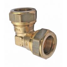 Messing Klemmverschraubung Winkel 28 x 28 mm für Kupferrohre