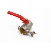 Messing Kugelhahn DN25 1' Zoll Kugelventil Absperrhahn Entleerung