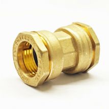 Messing pe Rohr Verschraubung Kupplung 20 x 20 mm