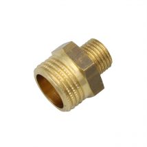 Messing Reduziernippel 1/4' auf 1/2 Zoll Übergangsnippel Reduzierung