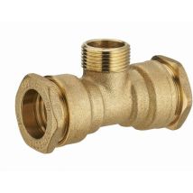 Noyon&thiebault - Messing T-stück Für Polyethylenrohr Männlich Mittig M3/4' (20x27) Ø 25 Mm - 1733-2520l1