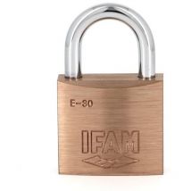 Messing-Vorhängeschloss E-30, einziehbar KA-2 Ifam 33006