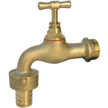 Mibricotienda - Messinghahn für 3/4 Schlauch mit Fitting 61022 A179-02