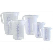 Messkanne 5000 ml pp transp.D203xH257mm Griff geschl.HÜNERSDORFF - transparent