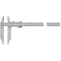 Messschieber active inox mattverchromt mit Feineinstellung mit Spitzen 800x200-1/20mm