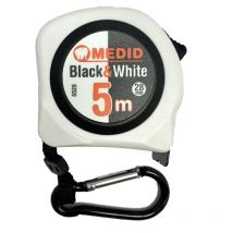 Medid - Mesure à ruban blanc Black & White 5m 28mm 6528