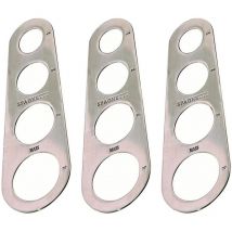 Mesureur de nouilles 3 pièces Règle de mesure de nouilles Outil de mesure de masse de spaghetti en acier inoxydable pour nouilles