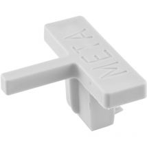 PVC-Abdeckkappe grau – 2 Stück – Meta – 47892