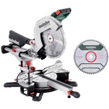 Metabo - Scie à onglet kgs 305 m Set avec fonction de traction et pcl + 2ème lame de scie hm