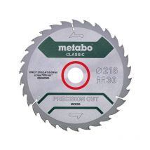 Metabo - Lama per sega circolare Classico 'Precision Cut Wood' hw/ct 216x30, 30 wz 22°