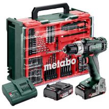 Sb 18 l Set Perceuse-visseuse à percussion sans fil 18 v 50 Nm ( 602317710 ) + 2x batterie 2,0 Ah + chargeur + 78 pièces d'atelier mobile + coffret
