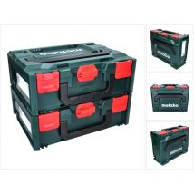 Metabo - x 145 Set : 2x Coffrets 396x296x145mm, système empilable + 2x Inserts universels