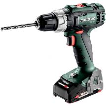 Perceuse-visseuse sans fil BS18L en kit avec 2x batteries 2,0 Ah, chargeur et coffret - Metabo