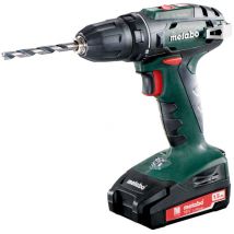 Perceuse-visseuse sans fil bs 18 2x batterie 1,5 Ah + chargeur en coffret - Metabo