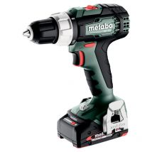 Perceuse-visseuse sans fil bs 18 l, 2x 2,0 Ah et chargeur en x 145 - Metabo
