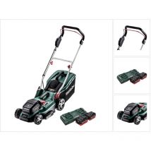 Metabo - rm 36-18 ltx bl 36 Tosaerba a batteria 36 v (2x 18 v) ltx senza spazzole + 2x batteria ricaricabile da 8,0 Ah + caricabatterie