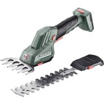 Metabo - PowerMaxx sgs 12 q sans fil Cisaille à gazon, Sculpte-haie sans batterie 12 v
