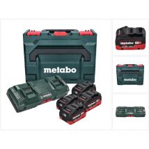 Metabo - Set base : 4x batterie Li-Power 8,0 Ah 18 v cas agli ioni di litio + caricatore doppio duo asc 145 + valigetta x (685135000)
