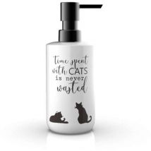 Dispenser sapone da appoggio Bianco in Ceramica Mod. Cats - Metaform