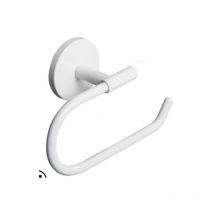 Bagnoclic - metaform – one duo porta rotolo aperto in acciaio bianco